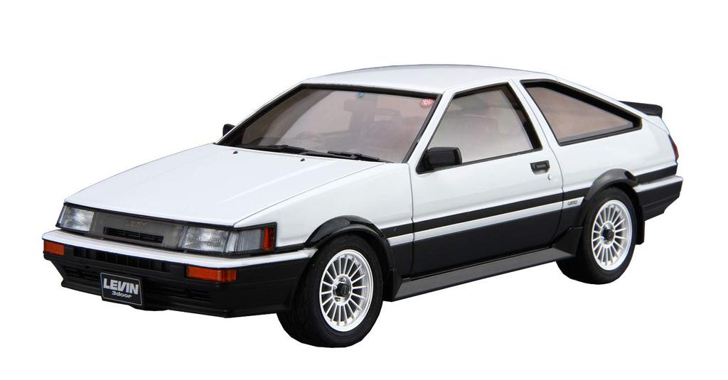 AOSHIMA Модель автомобиля серии Toyota AE86 Corolla Levin 1985 Пластиковая модель 1/24 № 17 GT-APEX