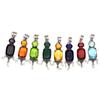 10 Pcs Multi Color Stone Pearl Gemstone Women's Silver Jewelry Pendant
