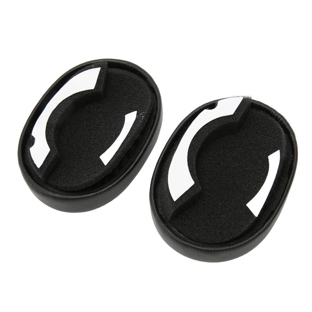 2PCS Black Replacement Ear Pads Leather Ear Covers for Elite 85h Wireless Headset Sound Equipment