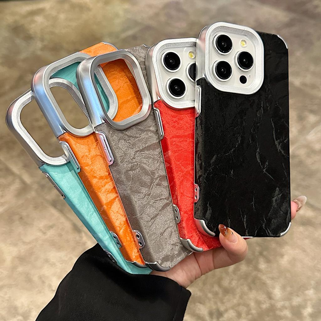 Snow Mountain Velvet Cloth Fabric Case for iPhone 17 Air 16 15 14 Plus 13 12 11 Pro Max Shockproof Leather Aesthetic Matte Cover