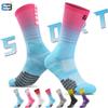 1 Pair Men High Quality Outdoor Sports Socks Breathable Running Cycling Basketball Road Bike Socks