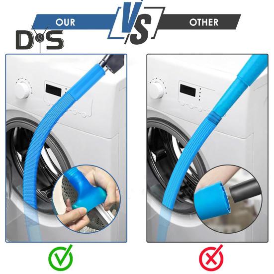 1/2 шт. Насадка для шланга пылесоса с универсальным эластичным соединителем, вентиляционное отверстие для сушилки, сменные детали для шланга пылесоса для удаления ворса
