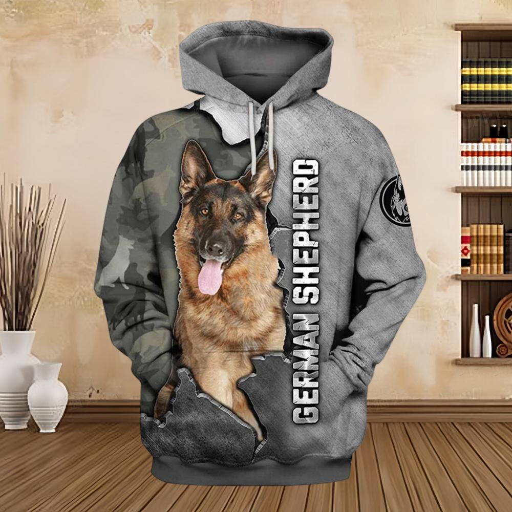 2025 Новые Толстовки 3D Графика Серебряная Лента Толстовки Животные Собака Бельгийская Малинуа Свитшоты Повседневная Одежда в Стиле Харадзюку Спортивная Одежда