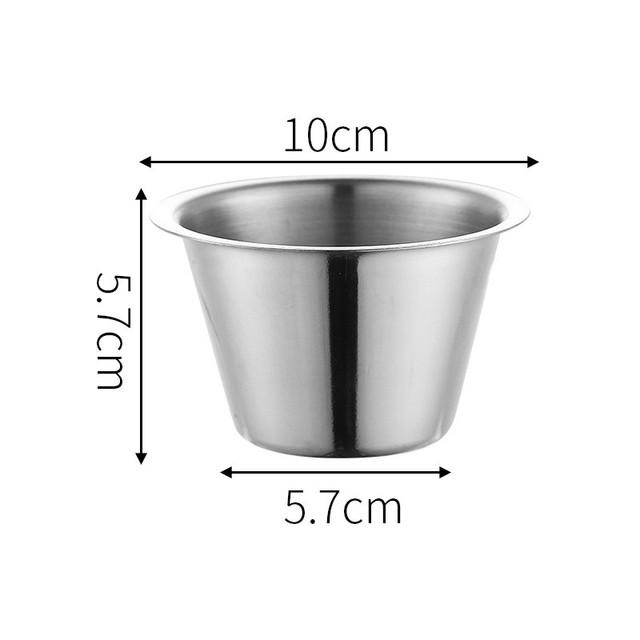 304 Stainless Steel Small Seasoning Dish Kitchen Sauce Cup Ketchup Dipping Bowl Appetizer Plates Sushi Vinegar Soy Saucer