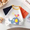 Детская симпатичная хлопковая футболка с короткими рукавами для детей 1–10 лет, детская одежда, детский мультяшный свитер, футболка для мальчиков и девочек