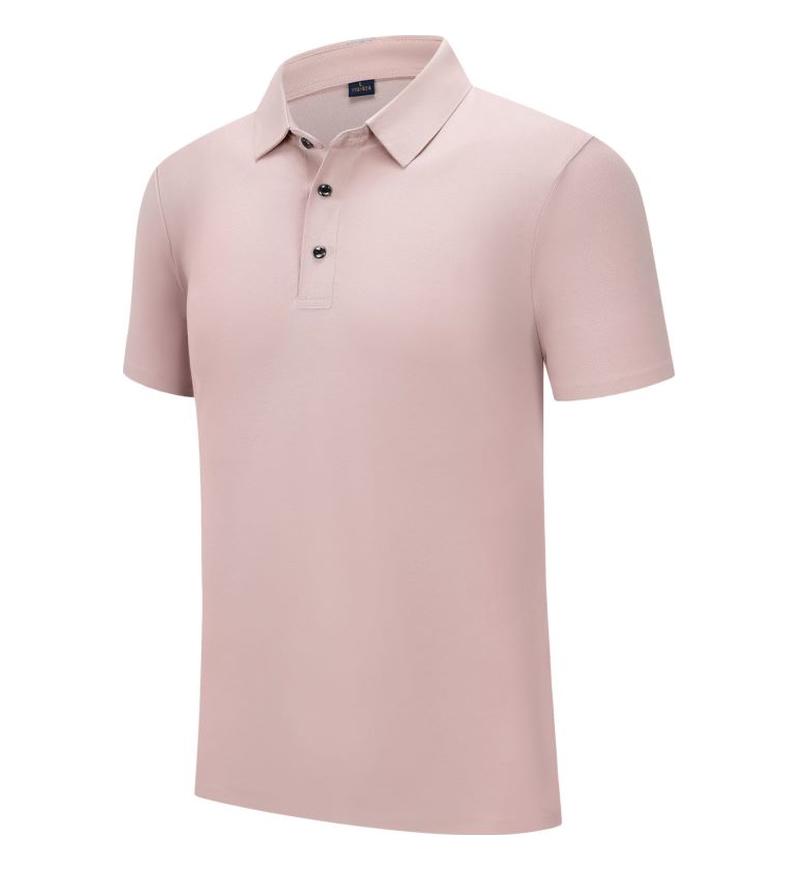 Летний комбинезон рубашка дышащий удобный топ лацкан короткий рукав однотонная футболка YG-241