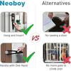 Cat Door Latch with Stabilizer, 7 Sizes Adjustable Cat Door Holder Latch to Keep Dog Out of Litter Box, Economical Alternative of Pet Gates and