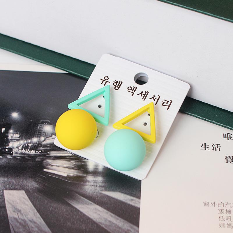 Серьги с геометрическими фигурами