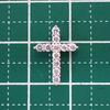 [Used] Pt900 Diamond/0.25ct Cross Pendant/g524-20