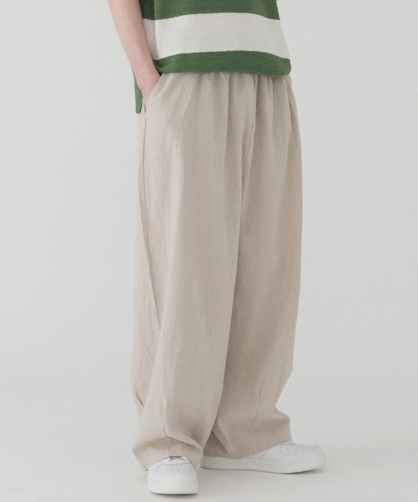 PIANER [2 Pack] Comfortable Linen Balloon Pants (3 Colors)