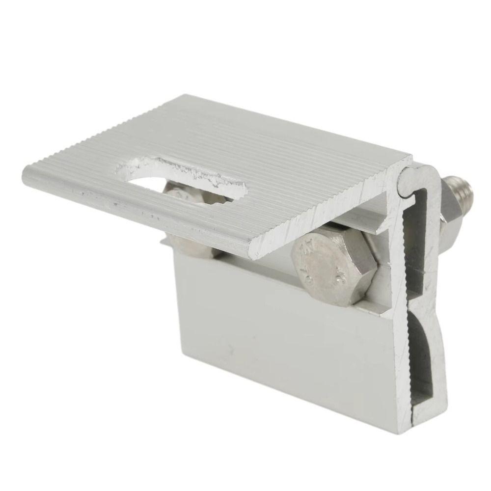 1Pcs Aluminum Alloy Solar Panel Clamp Anodized Roof Mounting Bracket for Metal Roof House RV Boat