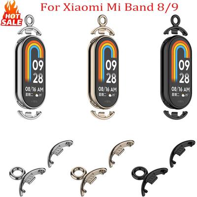 Металлический Ожерелье для Xiaomi Mi Band 8/9 Ремешок Подвеска с Пряжкой Украшение на Шею Ремешок Для Xiaomi Mi Band 8/9 Пряжка Аксессуары
