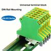ULSKG2.5 3 5 6 10 16 35 Ground Screw Rail Din Terminal Block Earth Protective Modular UK Wire Electrical Connector