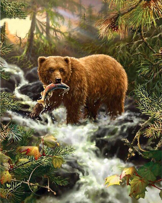 5D алмазная живопись кролик пейзаж весна полная квадратная дрель горный хрусталь Алмазная вышивка собака животные цветы вышивка крестиком мозаика домашний декор