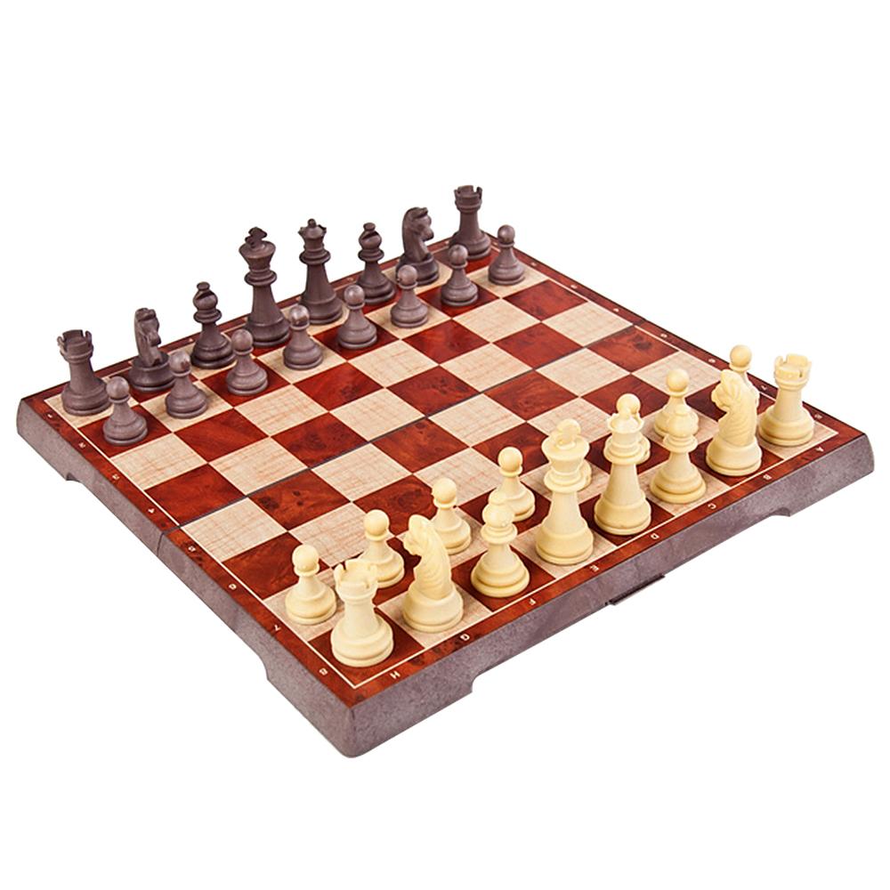 Магнитный набор шахмат 2-в-1, складной набор шахмат и шашек, портативная шахматная доска, дорожные игры, шашки