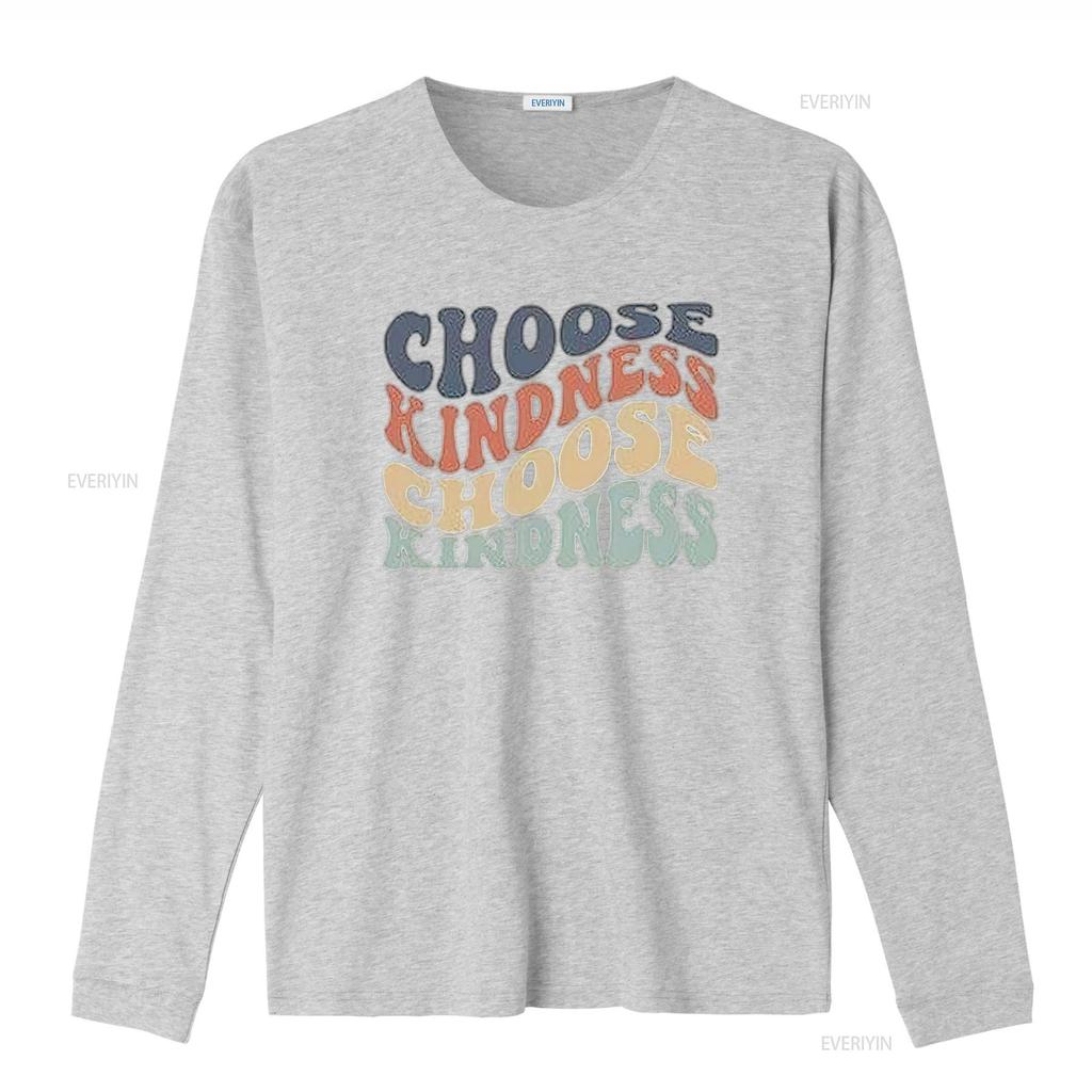 Womens Choose Kindness T Shirt Expression PrinT Casual Tops vintage Washed fashion homme streetwear Slightly designer clothes