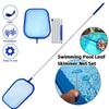 Сачок для бассейна с 5-секционной алюминиевой ручкой, сетка-сачок для бассейна, грабли для листьев, сачок для сбора листьев, инструмент для очистки садового пруда