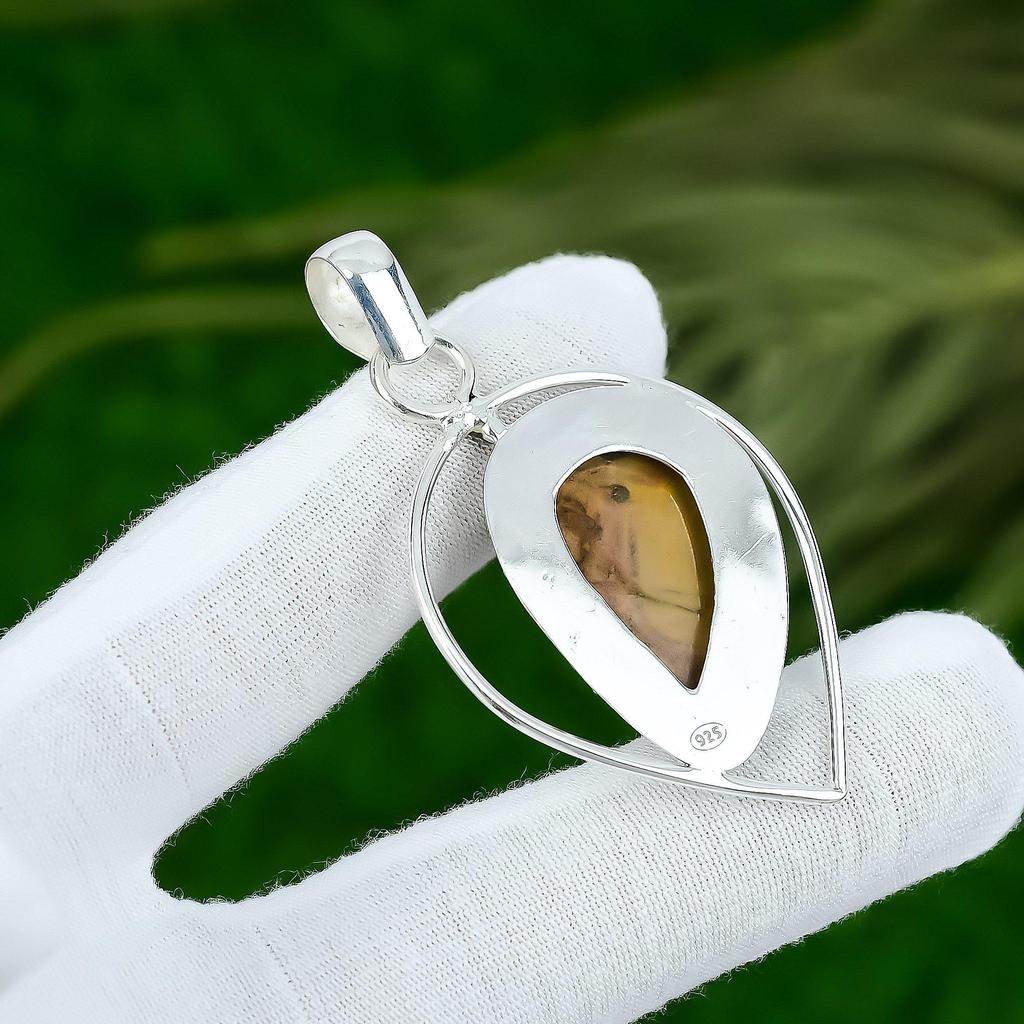 Gift For Women Jewelry Pendant 925 Sterling Silver Natural Bauxite Gemstone
