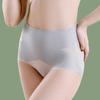 Women's Panties High Waisted Tummy Tightening Solid Color Slimming Thin Sports Panties Women's Underwear