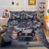 Christmas Printed Comforter Cover Set Twin Size Bedspreads Polyester Superior Fashion Cute Home Bedding