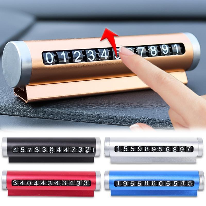 Автомобильный парковочный телефонный номерной знак парковочная карта подвеска авто алюминиевый сплав ролик регулировка временный инструмент помощи при парковке