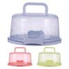 Cake Carriers Plastic Round Cake Box Carrier Handle Pastry Storage Holder Dessert Container Cover Case Cake  Food Storage Box