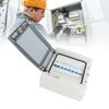 Waterproof Distribution Box 6 MCB(2xB6A+2xB16A+2xB32A) + Main Switch 100A 6 Way  Style