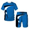 Short Sleeve 3D Prints Summer Active Sports Fashion Kids T-shirt Suit Summer Boys Trend Oversized Tee Leisure Shorts 2 Piece