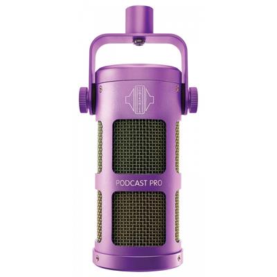 SONTRONICS Супер однонаправленный динамический микрофон для подкастов PODCAST PRO PURPLE Фиолетовый