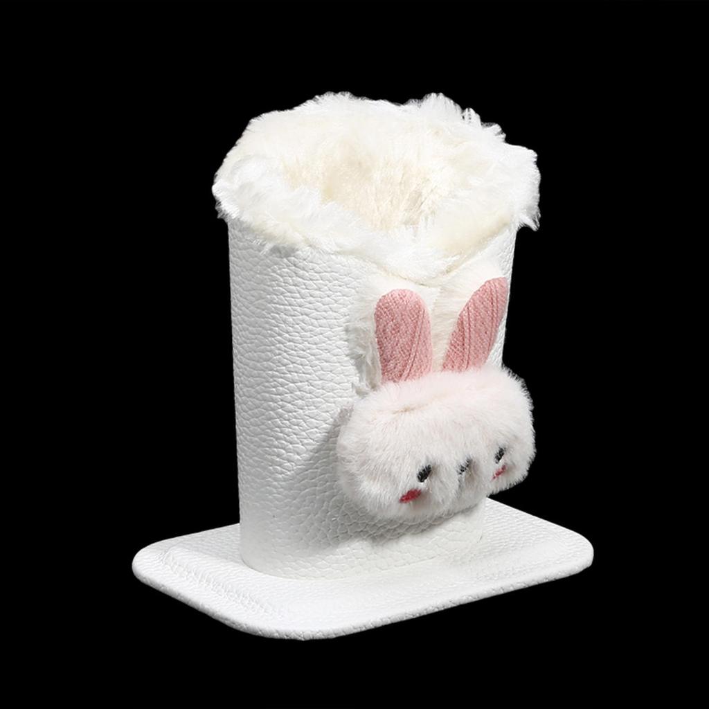 1 шт. Милый плюшевый держатель для очков с подкладкой, органайзер для хранения очков против царапин, современный прочный мультяшный держатель для ручек для офиса, прикроватной тумбочки