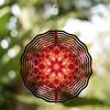 10-Inch Rotating Mandala Wind Chime with 360 Hook for Outdoor Garden Patio Decoration Spring Summer Hanging Ornament Gift for Family Friends