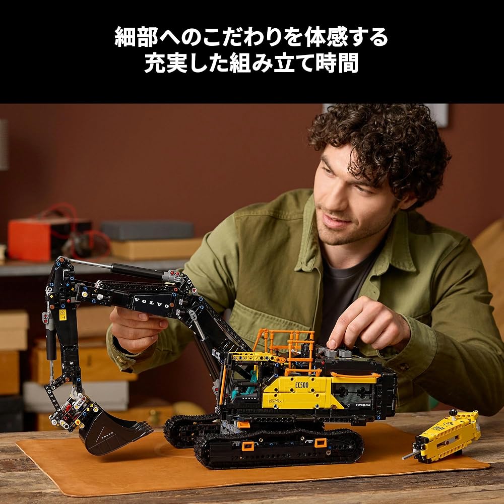 LEGO Technic Volvo EC500 Hybrid Excavator Toy Building Set for Kids and Adults 42215