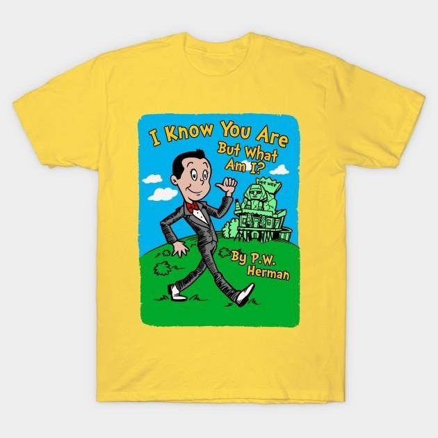 Горячая футболка Pee Wee Herman I Know You Are But What Am I Желтая S-5XL AA700 Унисекс