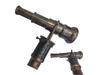 Compass Walking Cane with Brass Telescope Handle Vintage Foldable Wooden Steampunk Victorian Stick