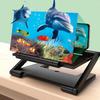 10-дюймовый 3D усилитель экрана Мобильный телефон Экран Видео Увеличитель HD Расширитель Проектор Смартфон Дисплей Увеличительный Кронштейн
