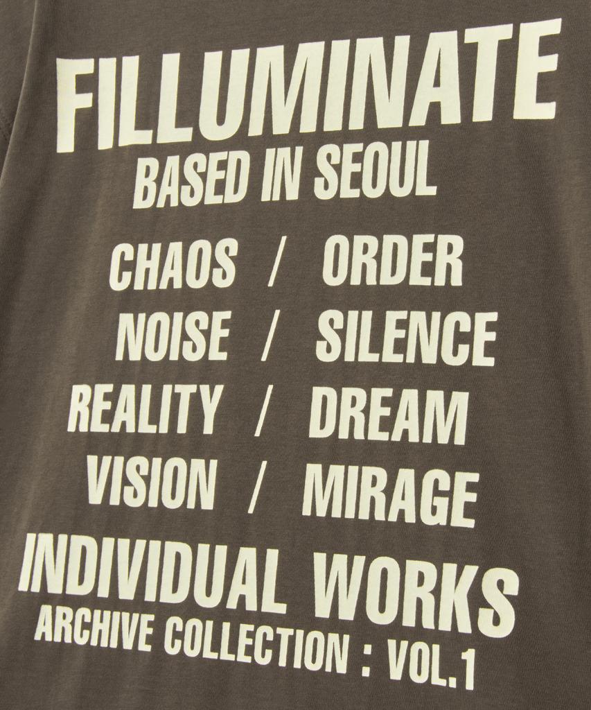 FILLUMINATE Contrast Graphic T-Shirt - Brown