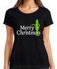 Merry Christmas Green Silhouette Xmas Funny Grinch Unisexs TShirt
