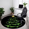 1PC Dachshund Christmas Office Round Area Rug, Mat Suitable For Office, Under Office Chairs Bedroom Living Room Home Decor, Room Deco