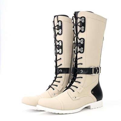 Роскошные мужские ботфорты до колена, ретро, ручной работы, кожаные, высокие, мотоциклетные, классические, в стиле вестерн, ковбойские, Botas Hombre