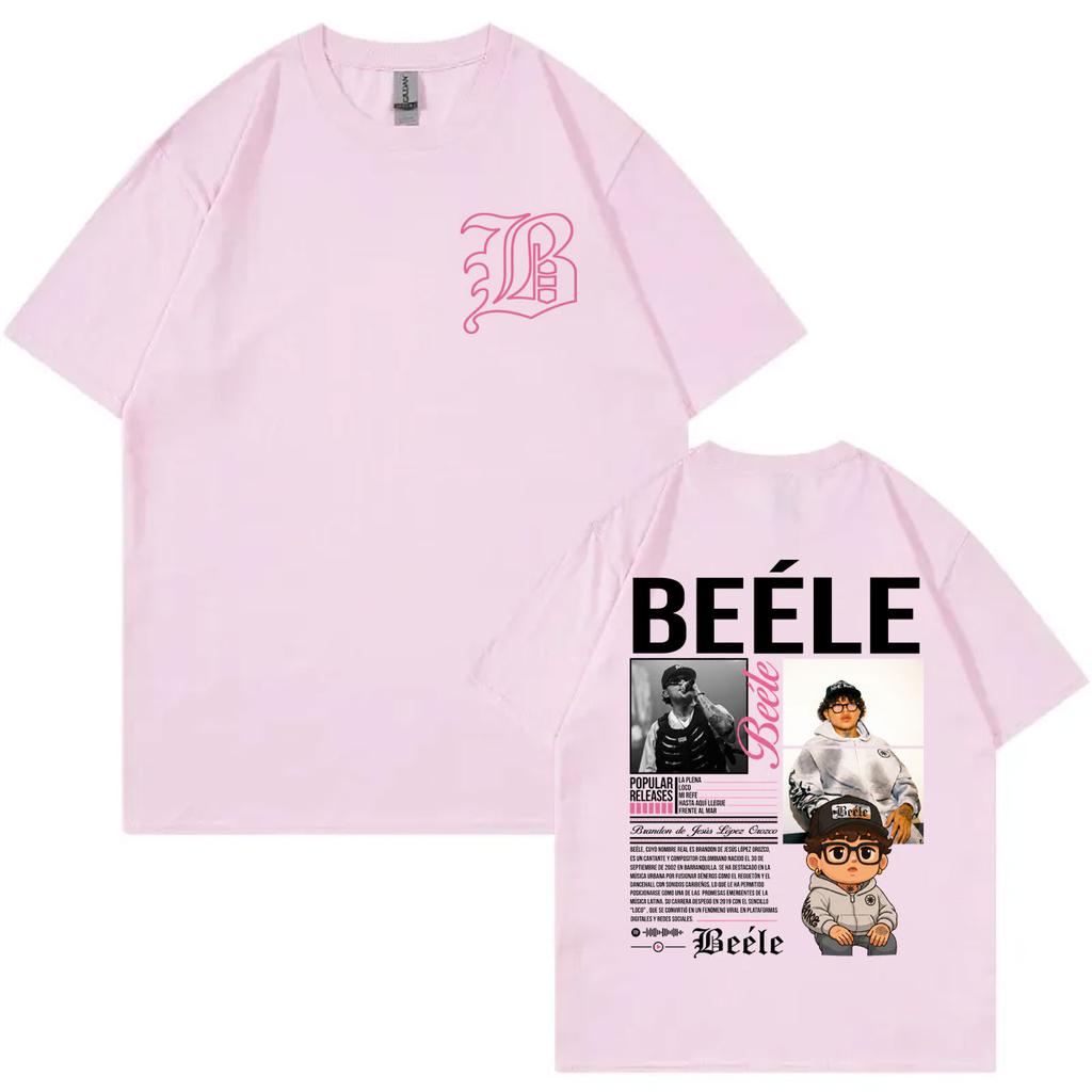 Rapper Beele Merch Tshirts Unisex Unisex Clothing High Street Fashion Trend T Shirt Summer Casual 100cotton Short Sleeve Tshirt