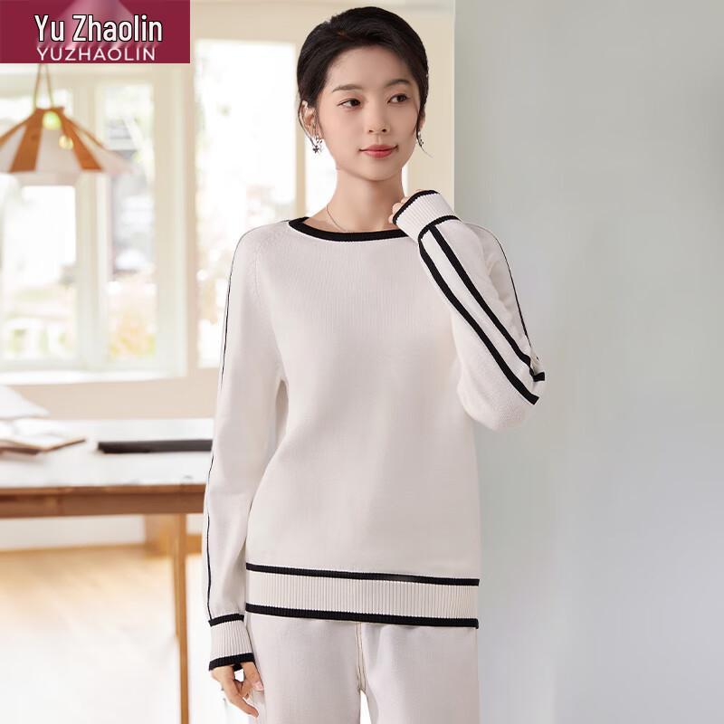 Yu Zhaolin Women's Long Sleeve Crew Neck Knit Pullover