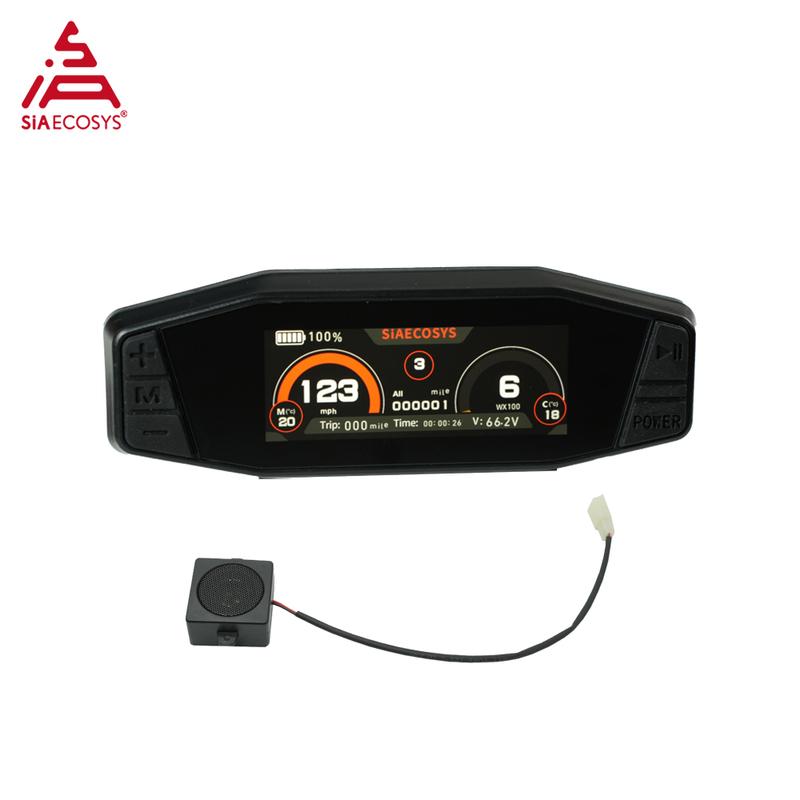 SiAECOSYS Chaojie SCJ5066-1 SCJ313 SCJ3622-A Спидометр с регулируемым дисплеем и звуковым сигналом для электрического мотоцикла