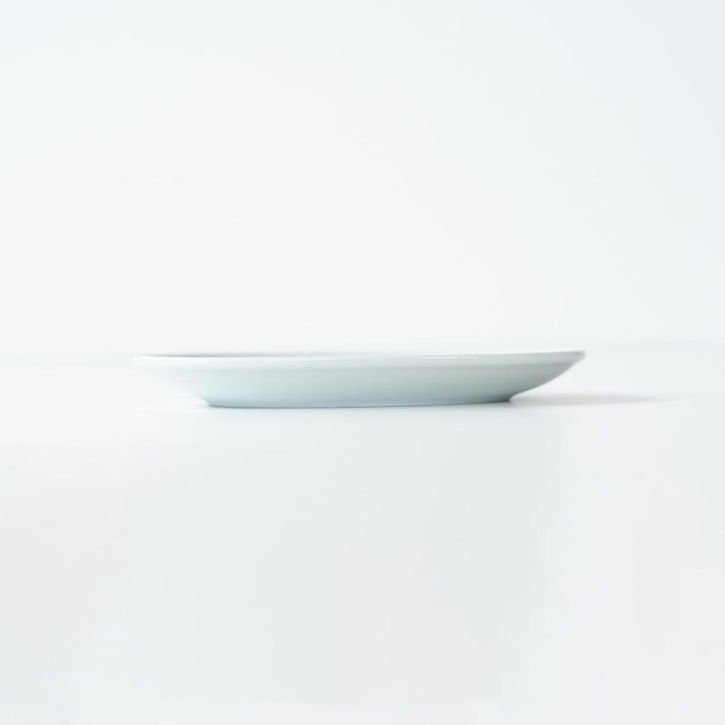 Керамика Saikai, хасами, обычная тарелка, овальная, белая, диаметр около 19 см, можно мыть в посудомоечной машине в микроволновой печи 17040 (Сайкаитоки)