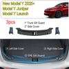For Tesla New Model Y LAUNCH 2025 Juniper 2025+ Trunk Threshold Strip TPE Anti Scratch Protection Lid Cover Trunk Sill Guard Mat