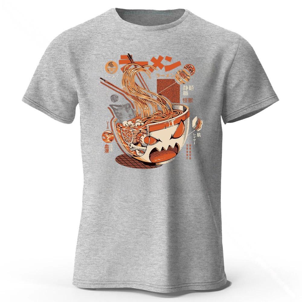 2026 New Crazy Lamian Noodles Highquality Cotton Short Sleeve Menswomens Daily Casual Loose Comfortable Soft Tshirt Top