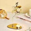 Золотой/Серебряный Вращающийся Подсвечник с Основанием Подставка для Чайной Свечи Вращающийся Подсвечник Вечеринка