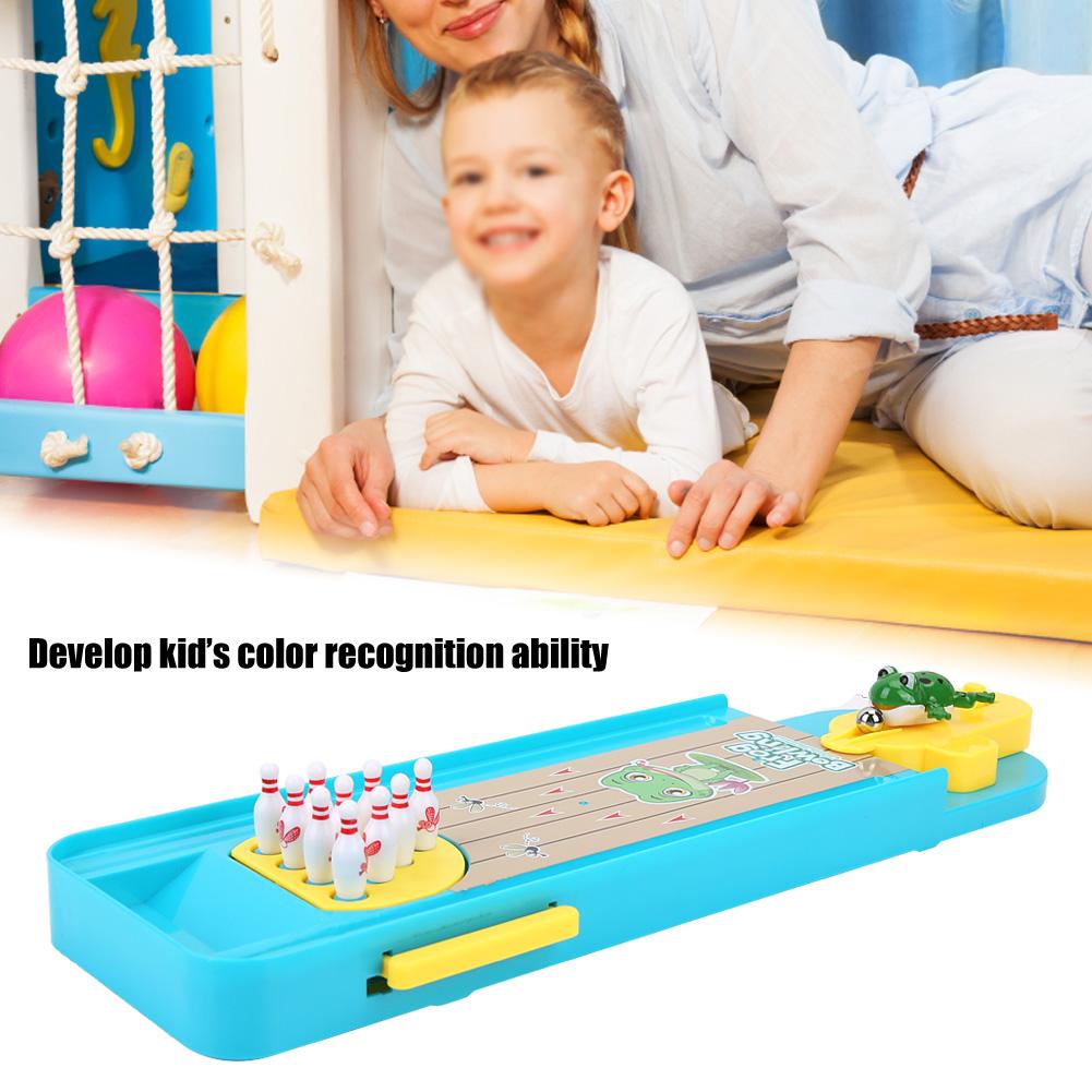 Table Mini Bowling Game Set Entertainment Desktop Parent Child Interactive Ball Toys