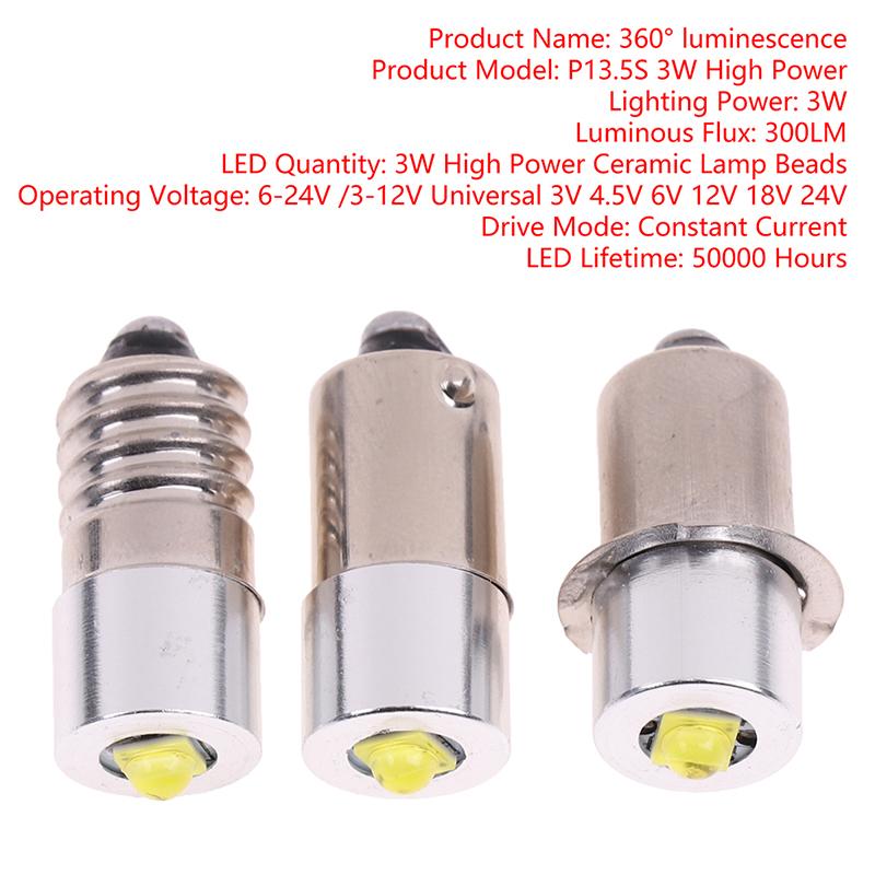 P13.5S E10 Ba9S Мощные светодиодные лампы для фонариков 1Smd Аксессуары для фонарей