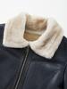 Ikalook Stand Collar Lambskin Mustang Cljp131