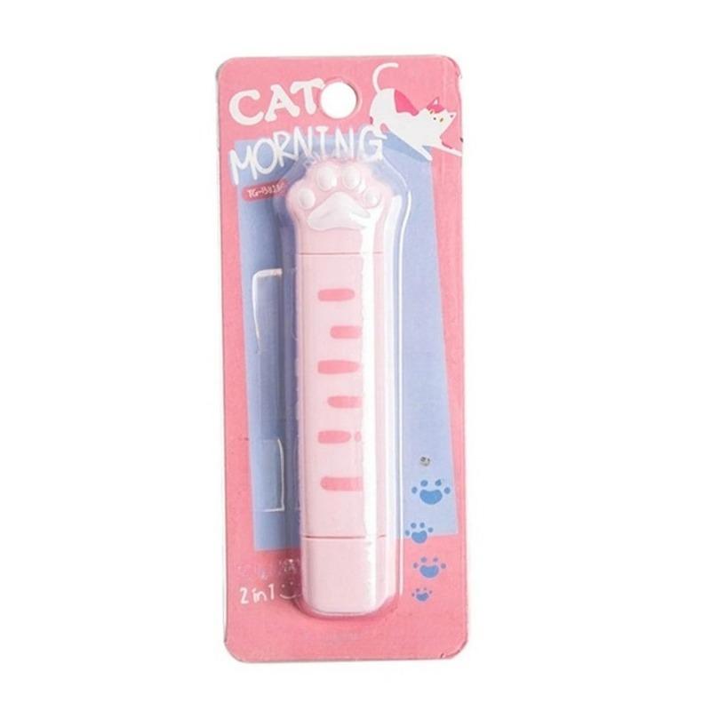 1pcs Cute Cat Paw Roller Glue Correction Tape Stationery Corrector Student Altered Tapes Kawaii School Office Supplies